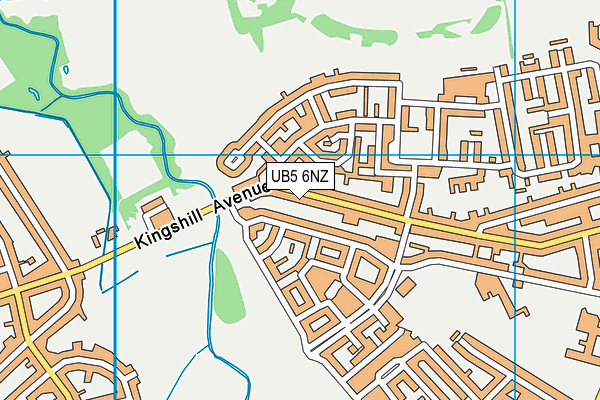 UB5 6NZ map - OS VectorMap District (Ordnance Survey) UB5 6NZ map - OS VectorMap District (Ordnance Survey)