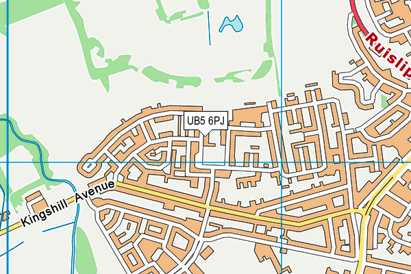 UB5 6PJ map - OS VectorMap District (Ordnance Survey) UB5 6PJ map - OS VectorMap District (Ordnance Survey)