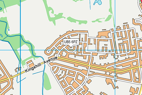 UB5 6PZ map - OS VectorMap District (Ordnance Survey) UB5 6PZ map - OS VectorMap District (Ordnance Survey)
