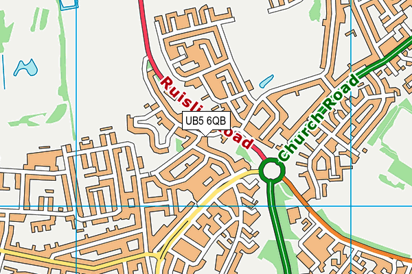 UB5 6QB map - OS VectorMap District (Ordnance Survey) UB5 6QB map - OS VectorMap District (Ordnance Survey)