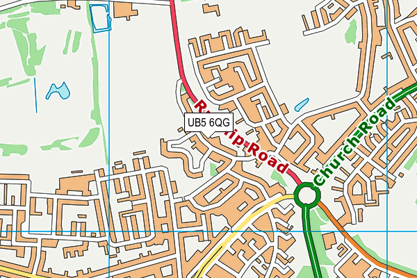 UB5 6QG map - OS VectorMap District (Ordnance Survey) UB5 6QG map - OS VectorMap District (Ordnance Survey)