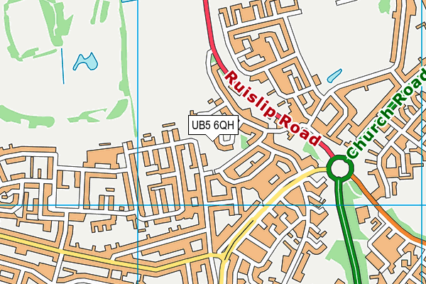 UB5 6QH map - OS VectorMap District (Ordnance Survey) UB5 6QH map - OS VectorMap District (Ordnance Survey)