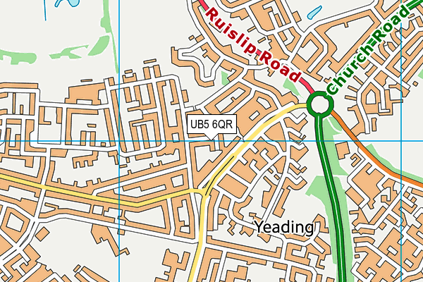 UB5 6QR map - OS VectorMap District (Ordnance Survey) UB5 6QR map - OS VectorMap District (Ordnance Survey)