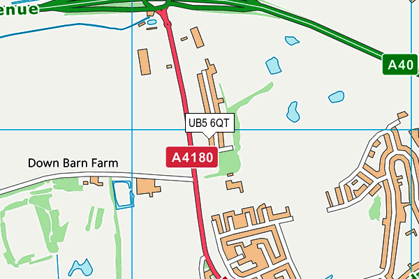 UB5 6QT map - OS VectorMap District (Ordnance Survey) UB5 6QT map - OS VectorMap District (Ordnance Survey)