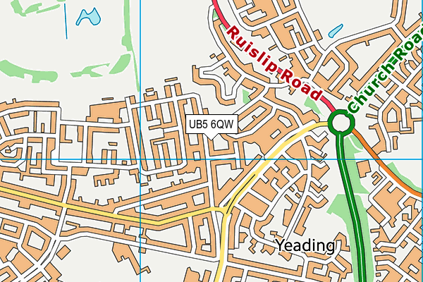 UB5 6QW map - OS VectorMap District (Ordnance Survey) UB5 6QW map - OS VectorMap District (Ordnance Survey)