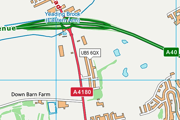UB5 6QX map - OS VectorMap District (Ordnance Survey) UB5 6QX map - OS VectorMap District (Ordnance Survey)