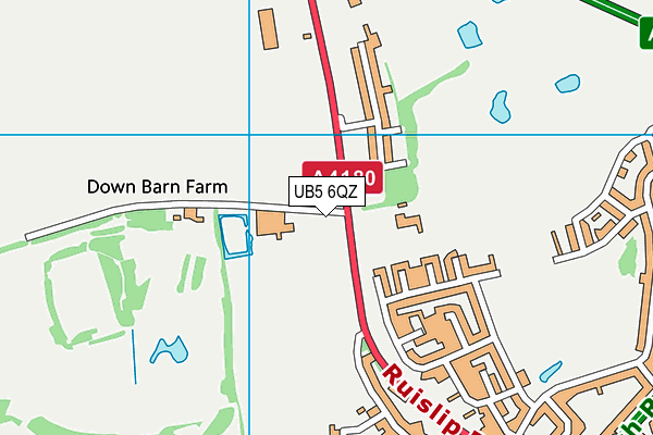 UB5 6QZ map - OS VectorMap District (Ordnance Survey) UB5 6QZ map - OS VectorMap District (Ordnance Survey)