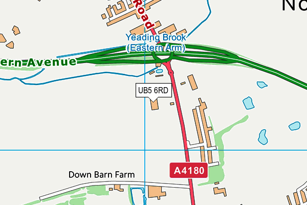 UB5 6RD map - OS VectorMap District (Ordnance Survey) UB5 6RD map - OS VectorMap District (Ordnance Survey)