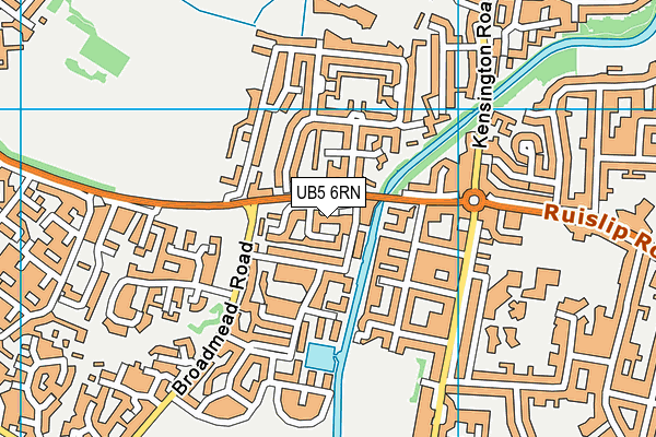 UB5 6RN map - OS VectorMap District (Ordnance Survey) UB5 6RN map - OS VectorMap District (Ordnance Survey)