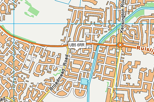 UB5 6RR map - OS VectorMap District (Ordnance Survey) UB5 6RR map - OS VectorMap District (Ordnance Survey)