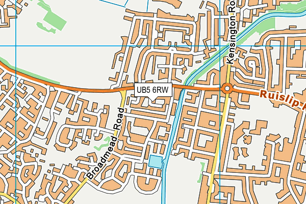 UB5 6RW map - OS VectorMap District (Ordnance Survey) UB5 6RW map - OS VectorMap District (Ordnance Survey)