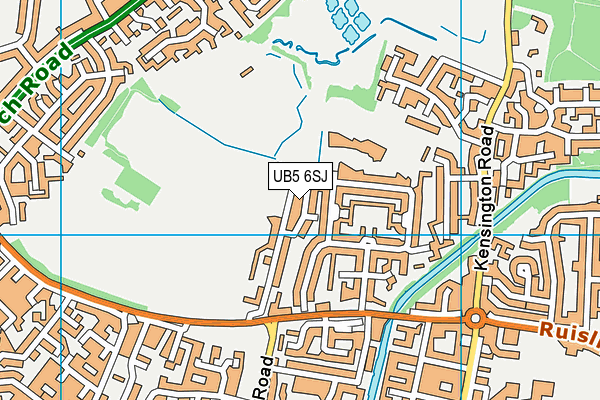 UB5 6SJ map - OS VectorMap District (Ordnance Survey) UB5 6SJ map - OS VectorMap District (Ordnance Survey)
