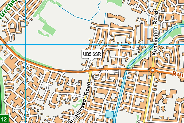 UB5 6SR map - OS VectorMap District (Ordnance Survey) UB5 6SR map - OS VectorMap District (Ordnance Survey)