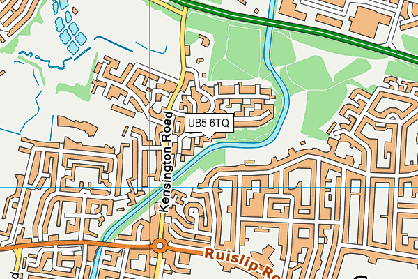 UB5 6TQ map - OS VectorMap District (Ordnance Survey)