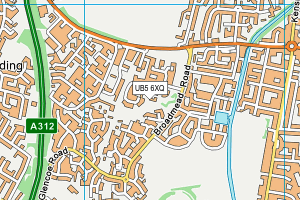 UB5 6XQ map - OS VectorMap District (Ordnance Survey) UB5 6XQ map - OS VectorMap District (Ordnance Survey)