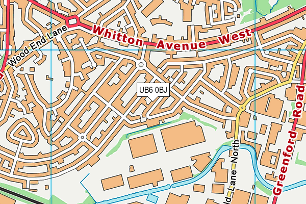 UB6 0BJ map - OS VectorMap District (Ordnance Survey) UB6 0BJ map - OS VectorMap District (Ordnance Survey)