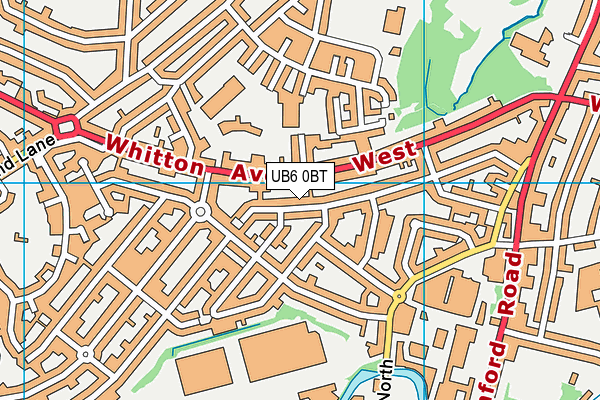 UB6 0BT map - OS VectorMap District (Ordnance Survey) UB6 0BT map - OS VectorMap District (Ordnance Survey)