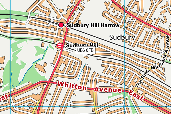 UB6 0FB map - OS VectorMap District (Ordnance Survey) UB6 0FB map - OS VectorMap District (Ordnance Survey)