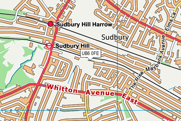 UB6 0FE map - OS VectorMap District (Ordnance Survey) UB6 0FE map - OS VectorMap District (Ordnance Survey)