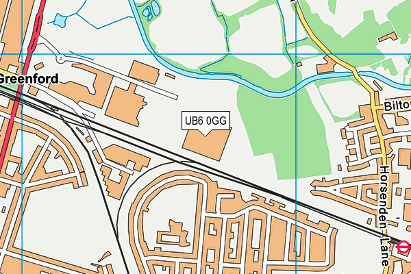 UB6 0GG map - OS VectorMap District (Ordnance Survey) UB6 0GG map - OS VectorMap District (Ordnance Survey)