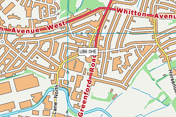 UB6 0HE map - OS VectorMap District (Ordnance Survey) UB6 0HE map - OS VectorMap District (Ordnance Survey)