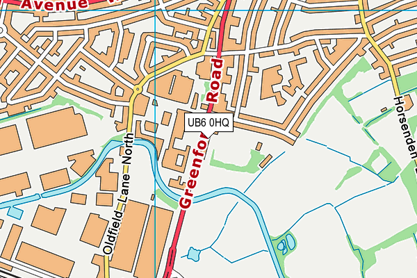 UB6 0HQ map - OS VectorMap District (Ordnance Survey) UB6 0HQ map - OS VectorMap District (Ordnance Survey)