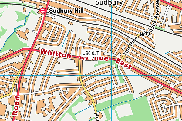 UB6 0JT map - OS VectorMap District (Ordnance Survey) UB6 0JT map - OS VectorMap District (Ordnance Survey)
