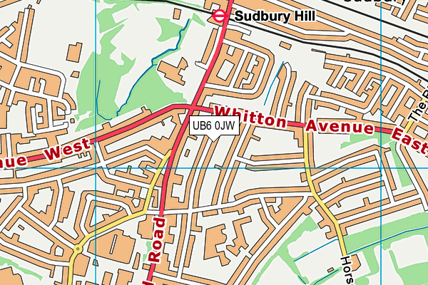 UB6 0JW map - OS VectorMap District (Ordnance Survey) UB6 0JW map - OS VectorMap District (Ordnance Survey)