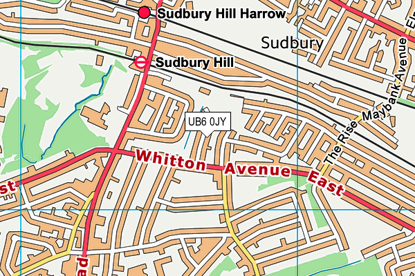 UB6 0JY map - OS VectorMap District (Ordnance Survey) UB6 0JY map - OS VectorMap District (Ordnance Survey)