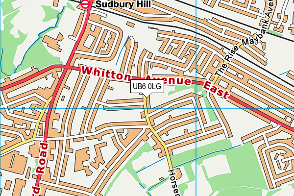 UB6 0LG map - OS VectorMap District (Ordnance Survey) UB6 0LG map - OS VectorMap District (Ordnance Survey)
