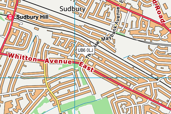 UB6 0LJ map - OS VectorMap District (Ordnance Survey) UB6 0LJ map - OS VectorMap District (Ordnance Survey)