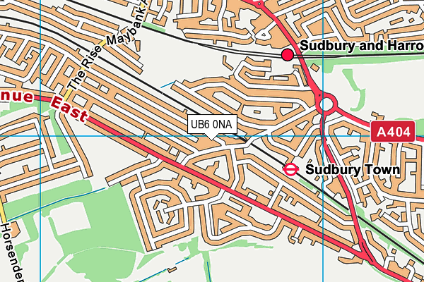 UB6 0NA map - OS VectorMap District (Ordnance Survey) UB6 0NA map - OS VectorMap District (Ordnance Survey)