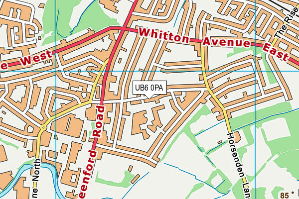UB6 0PA map - OS VectorMap District (Ordnance Survey) UB6 0PA map - OS VectorMap District (Ordnance Survey)