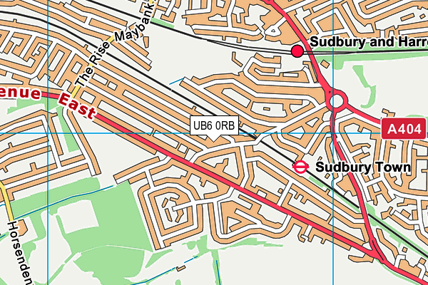 UB6 0RB map - OS VectorMap District (Ordnance Survey) UB6 0RB map - OS VectorMap District (Ordnance Survey)