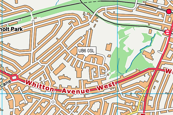 UB6 0SL map - OS VectorMap District (Ordnance Survey) UB6 0SL map - OS VectorMap District (Ordnance Survey)
