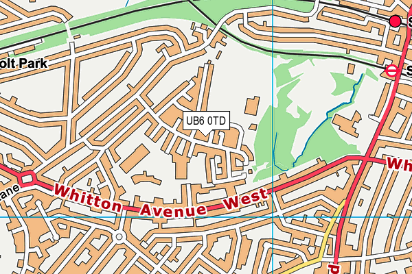 UB6 0TD map - OS VectorMap District (Ordnance Survey) UB6 0TD map - OS VectorMap District (Ordnance Survey)