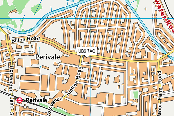 UB6 7AQ map - OS VectorMap District (Ordnance Survey) UB6 7AQ map - OS VectorMap District (Ordnance Survey)