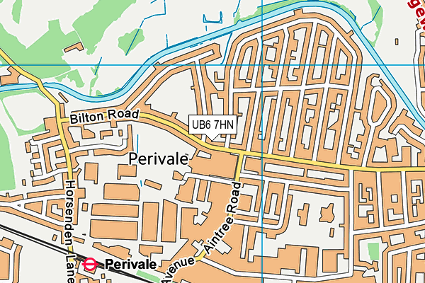 UB6 7HN map - OS VectorMap District (Ordnance Survey)