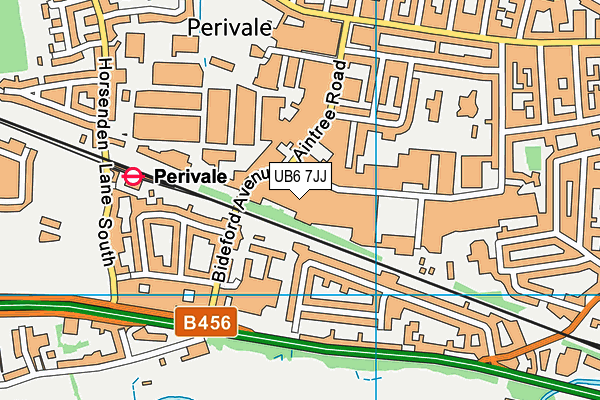 UB6 7JJ map - OS VectorMap District (Ordnance Survey) UB6 7JJ map - OS VectorMap District (Ordnance Survey)