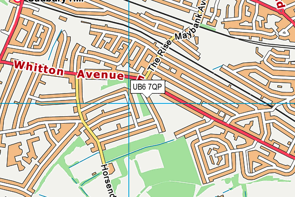UB6 7QP map - OS VectorMap District (Ordnance Survey) UB6 7QP map - OS VectorMap District (Ordnance Survey)