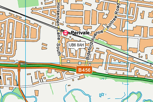 UB6 8AH map - OS VectorMap District (Ordnance Survey) UB6 8AH map - OS VectorMap District (Ordnance Survey)