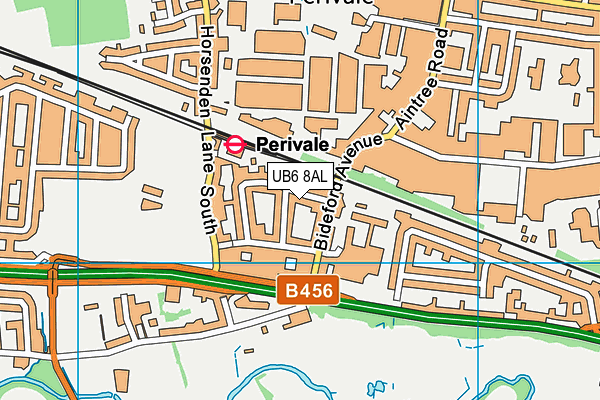 UB6 8AL map - OS VectorMap District (Ordnance Survey) UB6 8AL map - OS VectorMap District (Ordnance Survey)