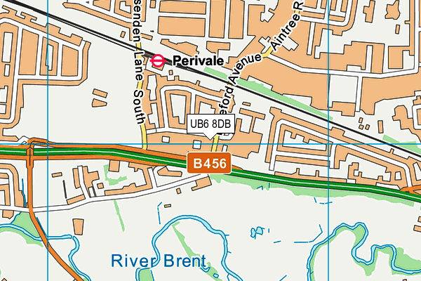 UB6 8DB map - OS VectorMap District (Ordnance Survey) UB6 8DB map - OS VectorMap District (Ordnance Survey)