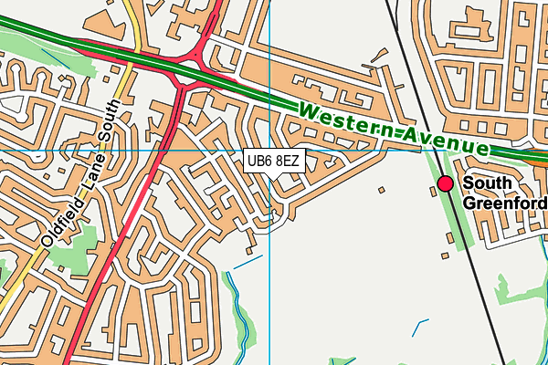 UB6 8EZ map - OS VectorMap District (Ordnance Survey) UB6 8EZ map - OS VectorMap District (Ordnance Survey)