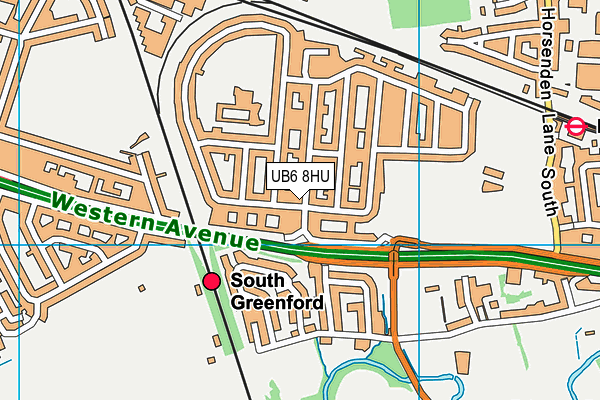 UB6 8HU map - OS VectorMap District (Ordnance Survey) UB6 8HU map - OS VectorMap District (Ordnance Survey)