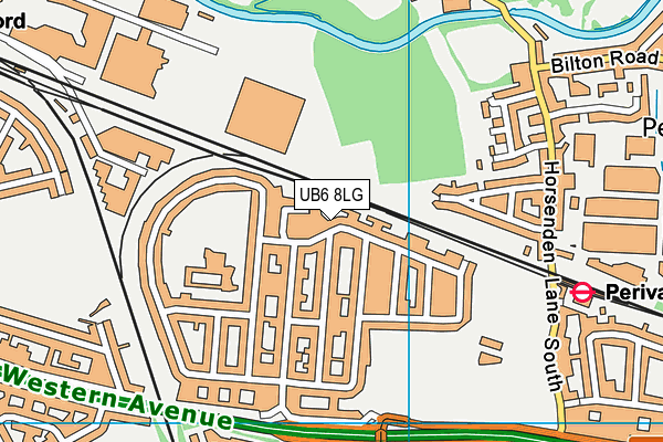 UB6 8LG map - OS VectorMap District (Ordnance Survey) UB6 8LG map - OS VectorMap District (Ordnance Survey)