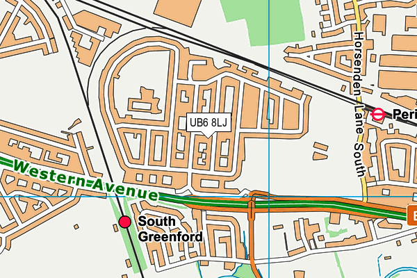 UB6 8LJ map - OS VectorMap District (Ordnance Survey) UB6 8LJ map - OS VectorMap District (Ordnance Survey)