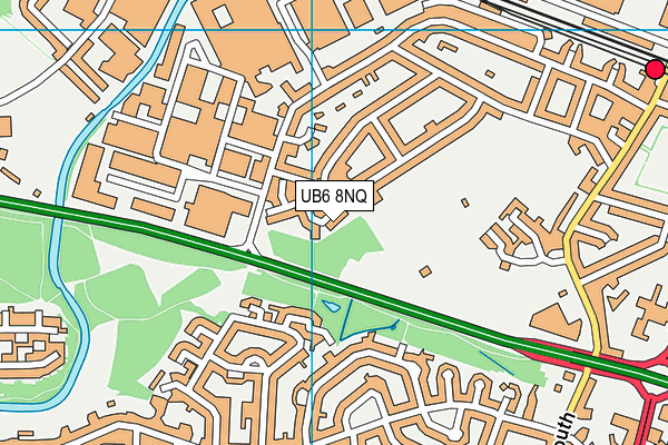 UB6 8NQ map - OS VectorMap District (Ordnance Survey) UB6 8NQ map - OS VectorMap District (Ordnance Survey)