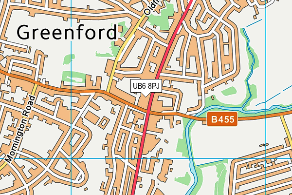 UB6 8PJ map - OS VectorMap District (Ordnance Survey) UB6 8PJ map - OS VectorMap District (Ordnance Survey)