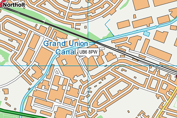 UB6 8PW map - OS VectorMap District (Ordnance Survey) UB6 8PW map - OS VectorMap District (Ordnance Survey)